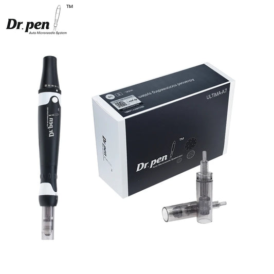Authentic Dr. pen Ultima A7 and 12 pcs needles Professional Microneedling Skincare Kits Derma Auto Pen