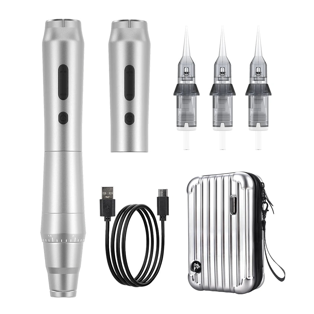 Biomaser TP010 Wireless Tattoo Machine SPMU Machine Kits Eyebrow Digital Permanent Makeup Dermografo Microneedling Machine Pen