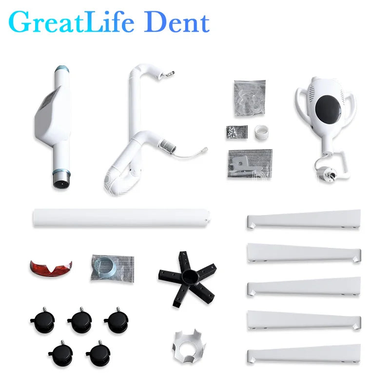GreatLife 60W 10 Leds Dental Touch Display Screen Teeth Whitening Machine 3 Colors Moveable Bleaching Lamp Floor Standing Wheels