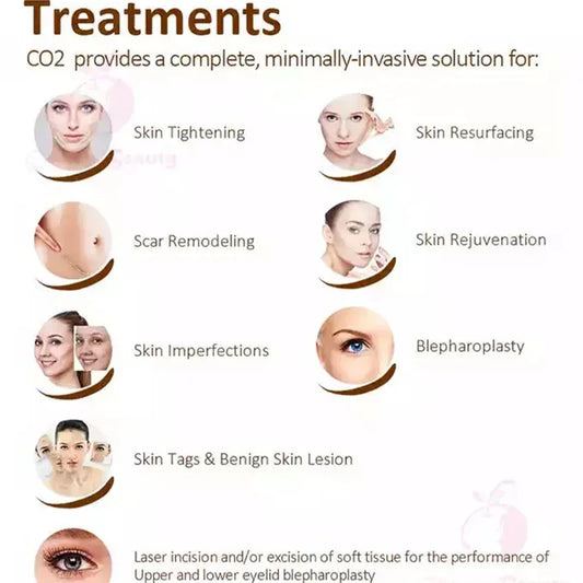 YCO2 CO2 Fractional Laser Treatment Machine Vaginal Tightening Facial Peeling Wrinkle Removal Beautifying Device