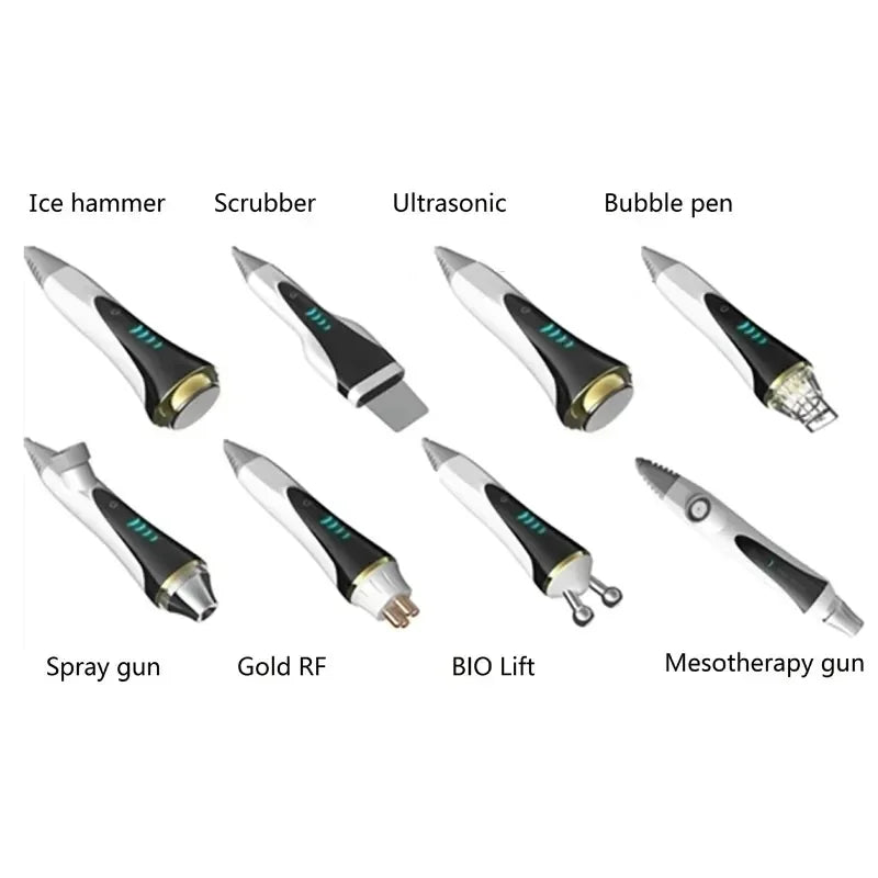 2025 New Ice Blue Smart Jet Water Dermabrasion Facial Machine Oxygen Aqua Peel Small Bubble Skin Cleansing Device