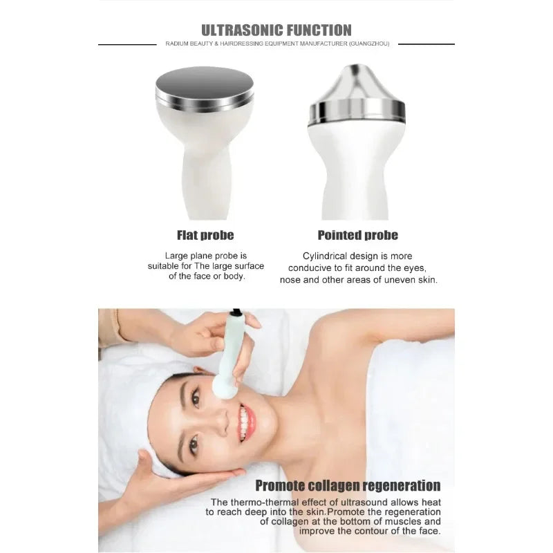 multifunction beauty equipment facial Ultrasonic Vacuum Galvanic High Frequency Spray Facial Machine