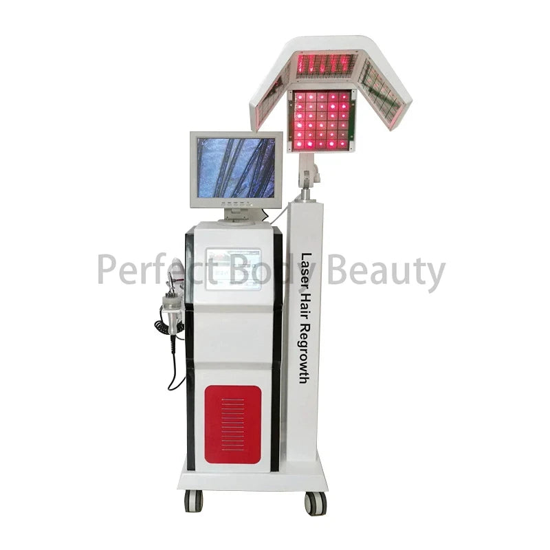 Professional Laser Hair Growth Device Anti-loss Scalp Detection Hair Restoration 650nm Diode Laser Hair Regrowth Machine