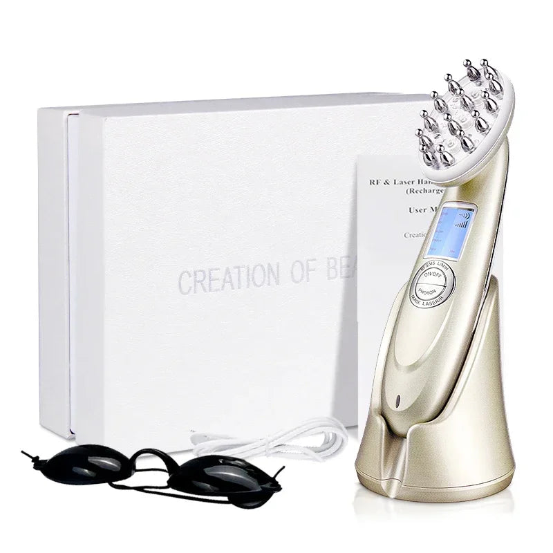 EMS Electric Laser Hair Growth Comb Infrared RF Vibration Massager Microcurrent Hair Care Loss Treatment Hair Regrowth
