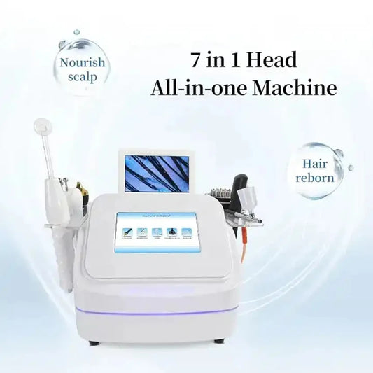 2025 7 In1 High Frequency Hair Follicle Detection Scalp Treatment Machine Hair Analyze Scalp Care Massage Hair Regrowth Device