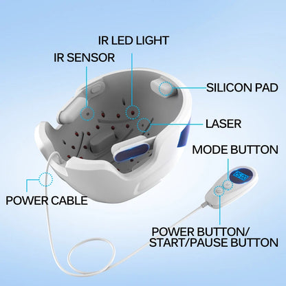 Lescolton Men Hair Growth Cap LLLT Helmet Laser Hair Regrowth Hair Loss Laser Treatment Hair Fast Growth Anti Hair Loss Device