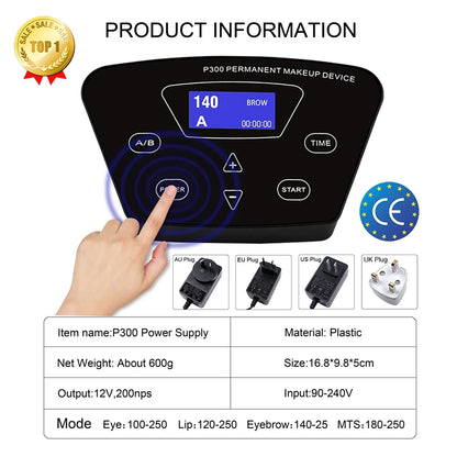 Digital Permanent Makeup Machine dermografo Eyebrow Machine Tattoo Pen For Microblading MTS Liner Shader Agulhas Easy Click