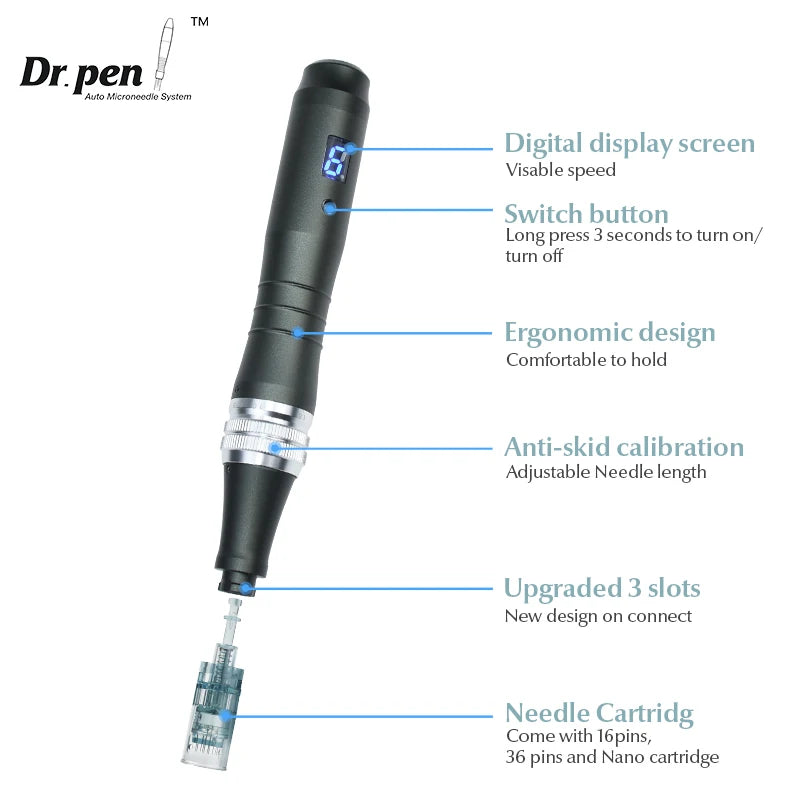 Authentic Dr pen Ultima M8 -W Microneedling Face Hair Care Wireless Derma Pen Beuty Machine