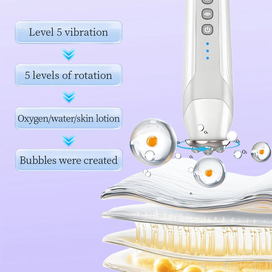 Oxygen Bubble Pen CO2 Oxygen Portable Facial Machine CO2 Gel Facial Skin Care Device Facial SPA CO2 Bubble Oxygen Beauty Machine