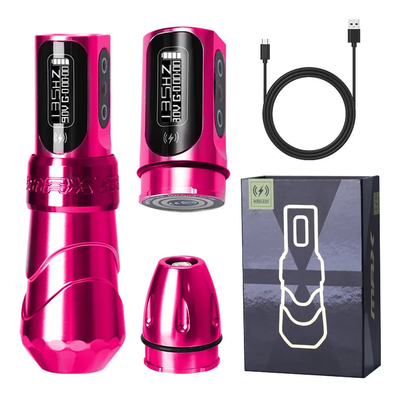 Wireless Tattoo Machines Professional Permanent Makeup Rotary Tattoo Pen LCD Display  Coreless Motor Tattoo Machine