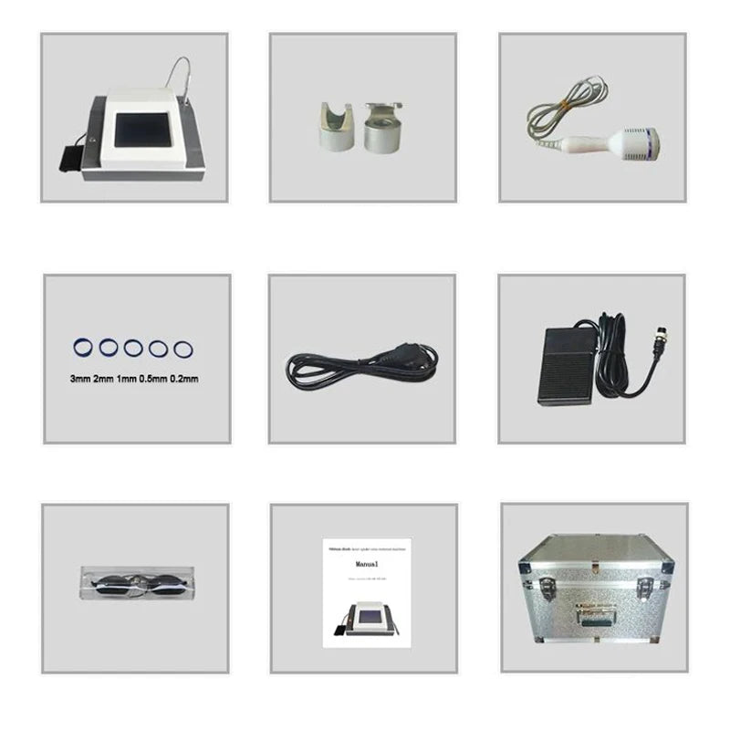 Professional 980nm Diode Laser Facial Leg Varicose Vascular Treatment Vascular RBS Spider Vein Removal Machine
