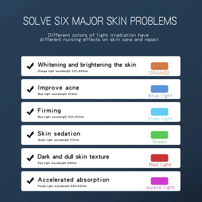 7 Colors Led Mask PDT LED Mask Light Therapy Skin Care Tools Beauty Health Facial Masks Red Light Therapy Wrinkle Remove Spa Us