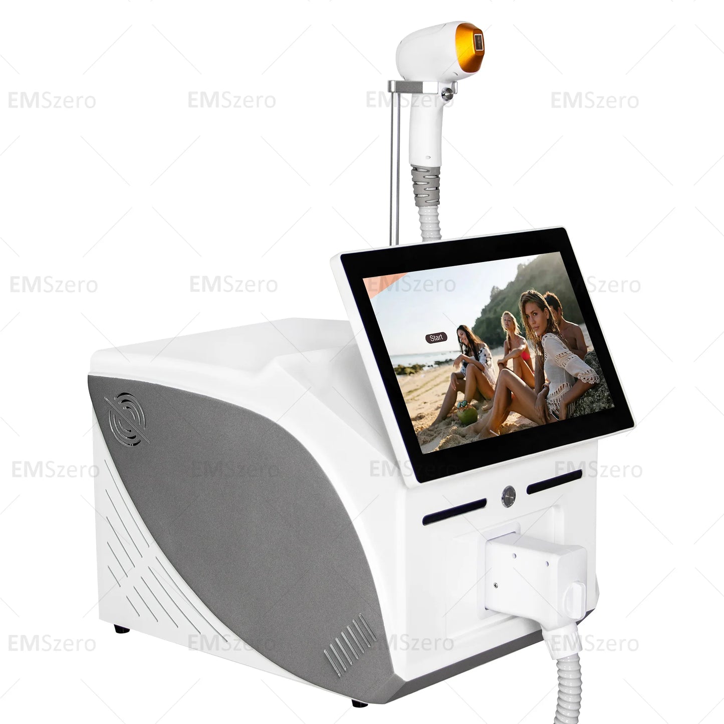 Permanent safe painless diode laser hair removal 808nm 755nm 1064nm three wavelength machine platinum ice technology physical ca