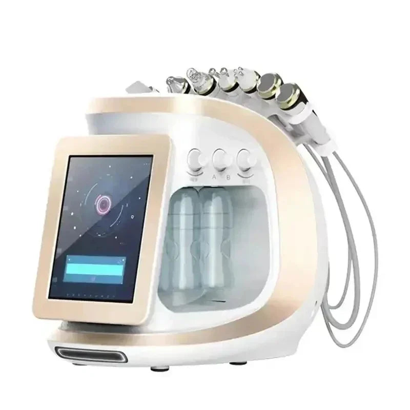 2025 New Ice Blue Smart Jet Water Dermabrasion Facial Machine Oxygen Aqua Peel Small Bubble Skin Cleansing Device