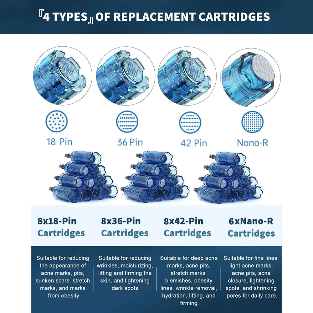Dr.pen A9-W Wireless professional Microneedling Pen MTS Machine With 30pcs Needle Cartridges for Skin Care & Hair Beard Growth
