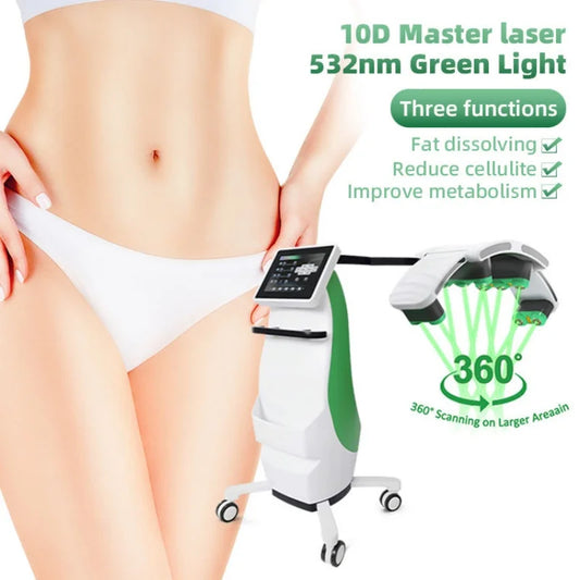 Upgrades Lipo System 10d Lipo Green Laser 532nm Green Light Laser Arm Fat Removal 10d 532nm Emerald Laser