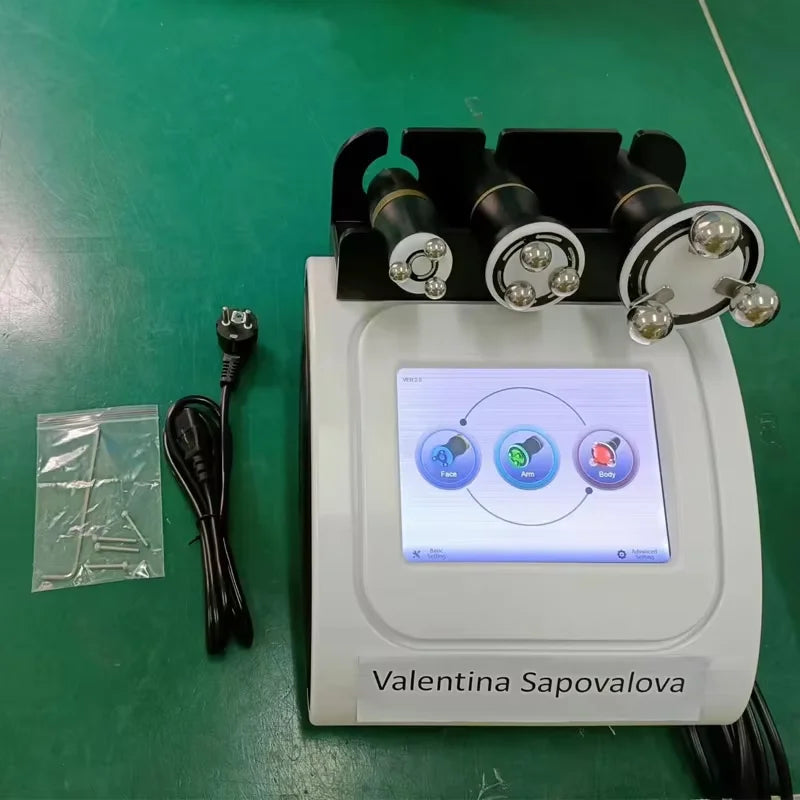 Rollsculpt Rolling handpiece multipolar rf facial wrinkle removal cellulite dissolve body slimming 360 roll rf massager