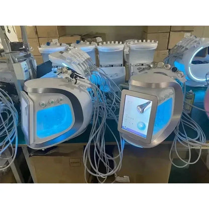 2025 New Ice Blue Smart Jet Water Dermabrasion Facial Machine Oxygen Aqua Peel Small Bubble Skin Cleansing Device