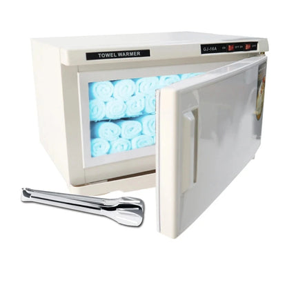 UV Sterilizer Large Capacity Towel Warmer Hot Towel Cabinet Facial Spa Massage Salon Hotel Gym Barber Sterilizer 16L 2 in 1