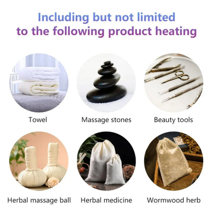 46L Professional Dual Cabinet Towel Tool Warmer Cabinet UV Sterilizer Temperature Control for Massage Shop Hotel Beauty Salon