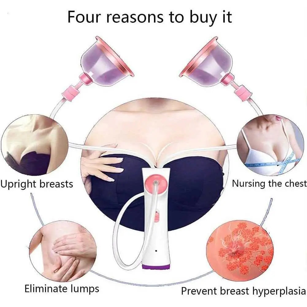 Electric Breast Massager, Chest Beauty Enlargement Machine Multifunctional Breast Care Equipment, Promote Breast Growth Sutible