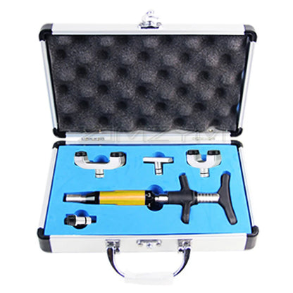 300N Chiropractic Adjustment Tool Spine 6 Levels 1/4 Heads Therapy Adjust Vertebration Tool Massager Manual Chiropractic Gun Set