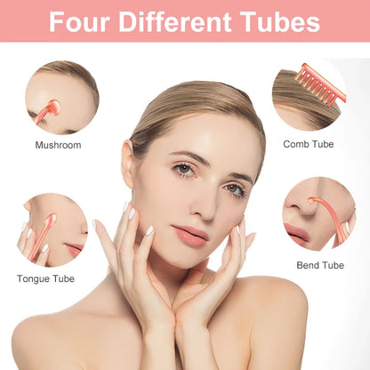 High Frequency Facial Machine Electrode Wand Glass Tube For Hair Face Electrotherapy Wand Argon Treatment Acne  Skin Care