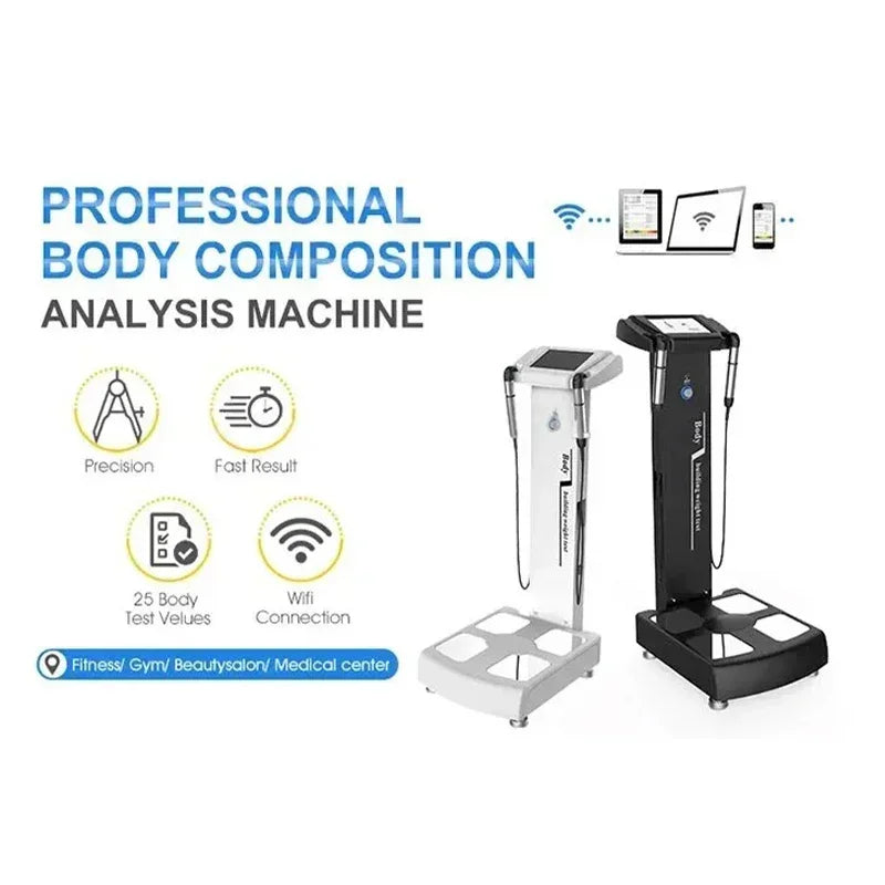 Bmi Body Analyzer Machine Professional Health Care Weight Test Fat Composition with WIFI Blueteeth And HP Color Printer