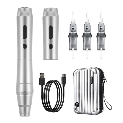 Biomaser TP010 Wireless Tattoo Machine SPMU Machine Kits Eyebrow Digital Permanent Makeup Dermografo Microneedling Machine Pen
