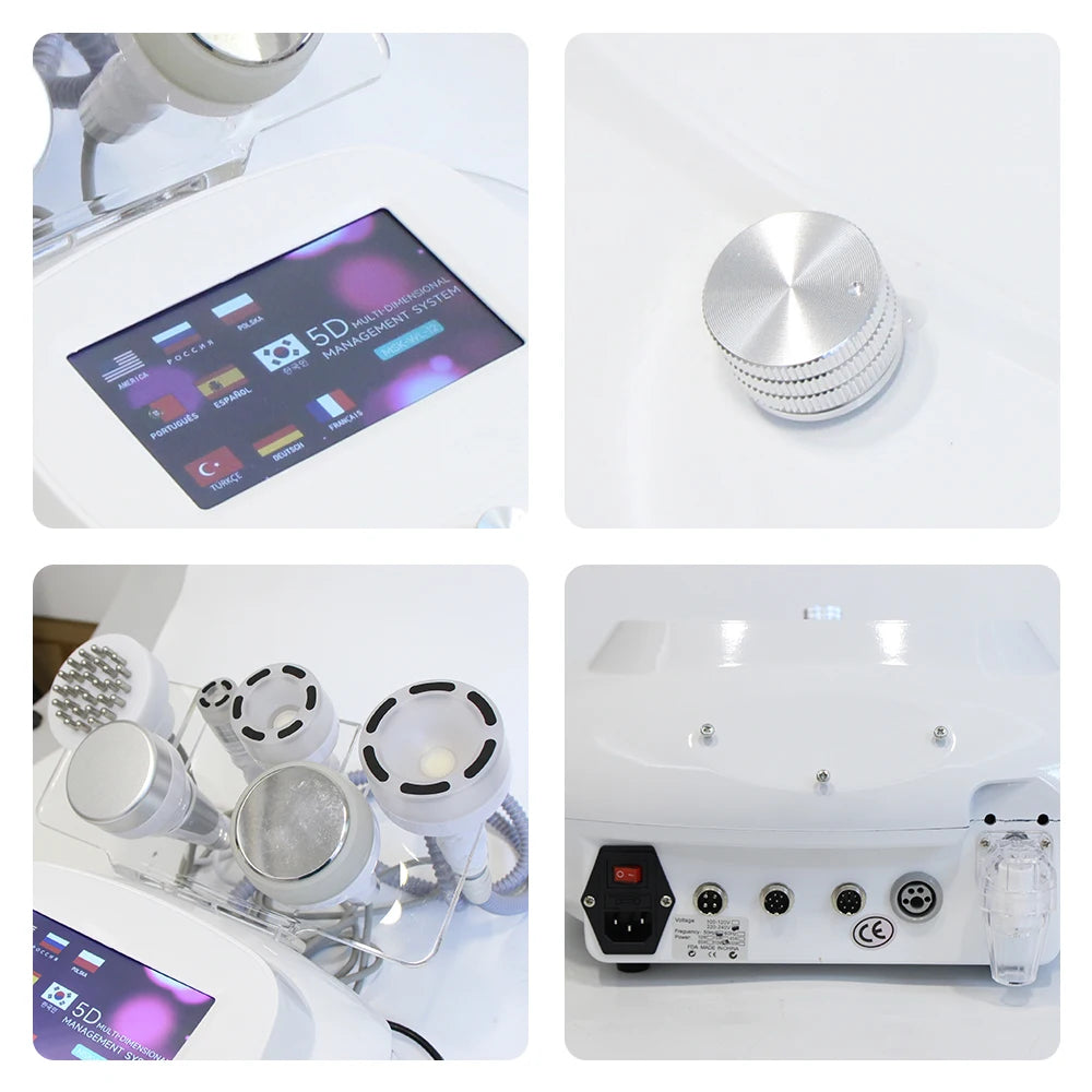 6 in 1 120K Cavitation Vacuum Massage Machine Body Shaping Weight Loss Facial Lifting Anti Cellulite Beauty Machine Skin Care