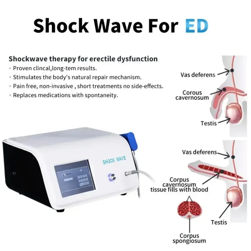 Veterinary Instrument Focused Electromagnetic ESWT Shockwave Therapy Machine for ED / Shock Wave Therapy Device