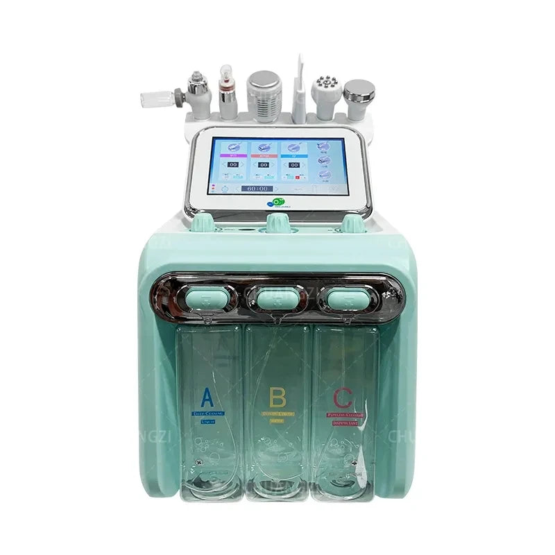 7-in-1 Hydra Skincare Beauty Machine H2o2 Small Bubble Exfoliation Cleansing Facial Care Machine