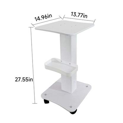 Beauty Equipment Salon Table Trolley Stand Beauty Rolling Cart Wheel Holder Spa Max Load 40Kg 360°Rotatable