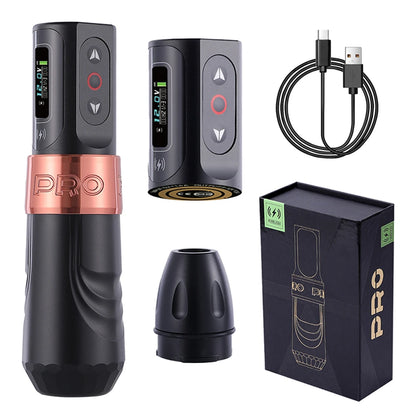 Wireless Tattoo Machines Professional Permanent Makeup Rotary Tattoo Pen LCD Display  Coreless Motor Tattoo Machine