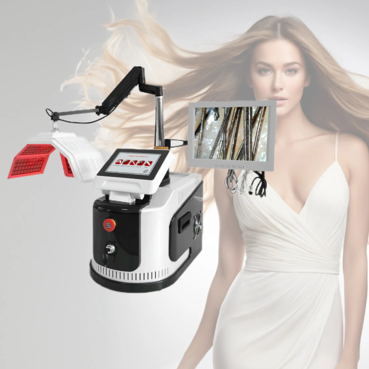 Fivehe Family/Salon Use 650nm Beauty Instrument Laser Hair Growth Machine Scalp Care Device