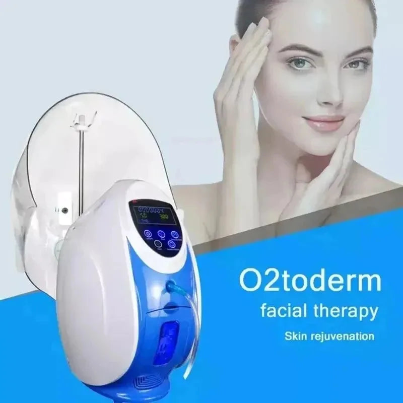 O2toderm 2025 Oxygen Therapy Facial Machine with Dome, Portable Anti-Aging Skin Rejuvenation Beauty Equipment