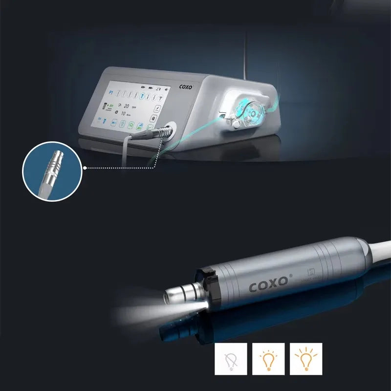 Dental Implant Motor Brushless Surgical Implant System Touch Screen with 20:1 and 1:4.2  Fiber Optic Contra Angle Dentist tools