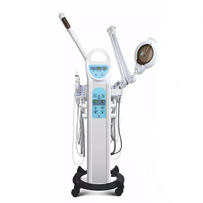 Top Beauty Products 10 in 1 Multifunctional Facial Beauty Machine Vacuum Facial Cleansing LED Magnifying Lamp Hot Steamer