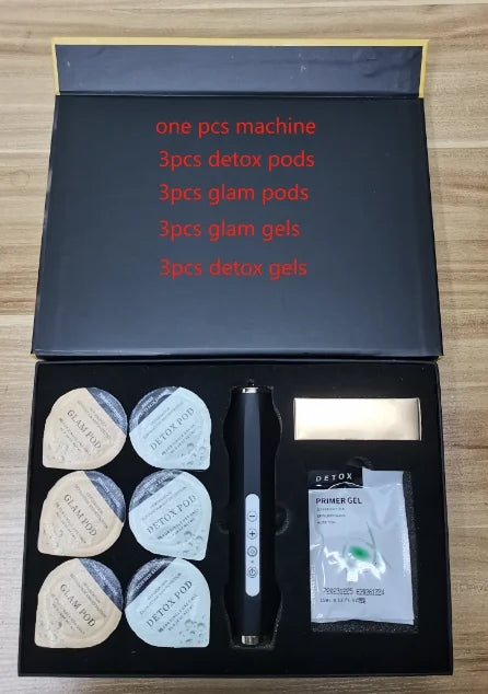 2025 Latest Box Set CO2 Bubble Oxygenation Capsules Pods Rechargeable Oxygen Skin Tightening Facial Machine With Pods And Gels