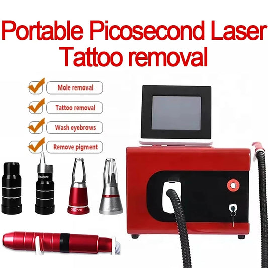 2000W Picosecond Nd Yag Laser 755 1320 1064 532nm Beauty Machine Portable Laser Beauty Machine For Tattoo Removal Laser