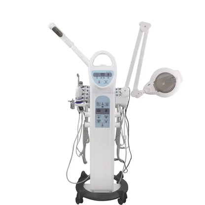 Top Beauty Products 10 in 1 Multifunctional Facial Beauty Machine Vacuum Facial Cleansing LED Magnifying Lamp Hot Steamer