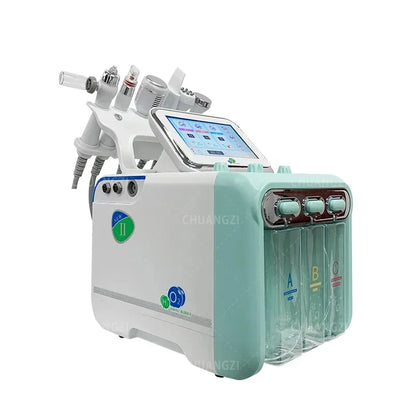 7-in-1 Hydra Skincare Beauty Machine H2o2 Small Bubble Exfoliation Cleansing Facial Care Machine