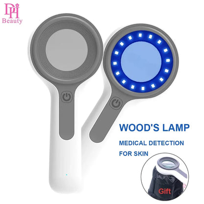 Woods Lamp Skin Analyzer For Skin UV Magnifying For Beauty Facial Testing Wood Lamp Light Skin Analysis Detection Skin Care