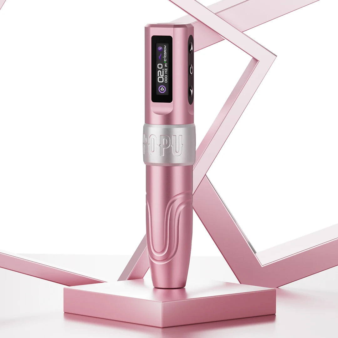 POPU MINI DIVA Permanent Makeup Wireless Battery Tattoo Pen Machine for PMU & SMP OLED Digital Display Power Pack