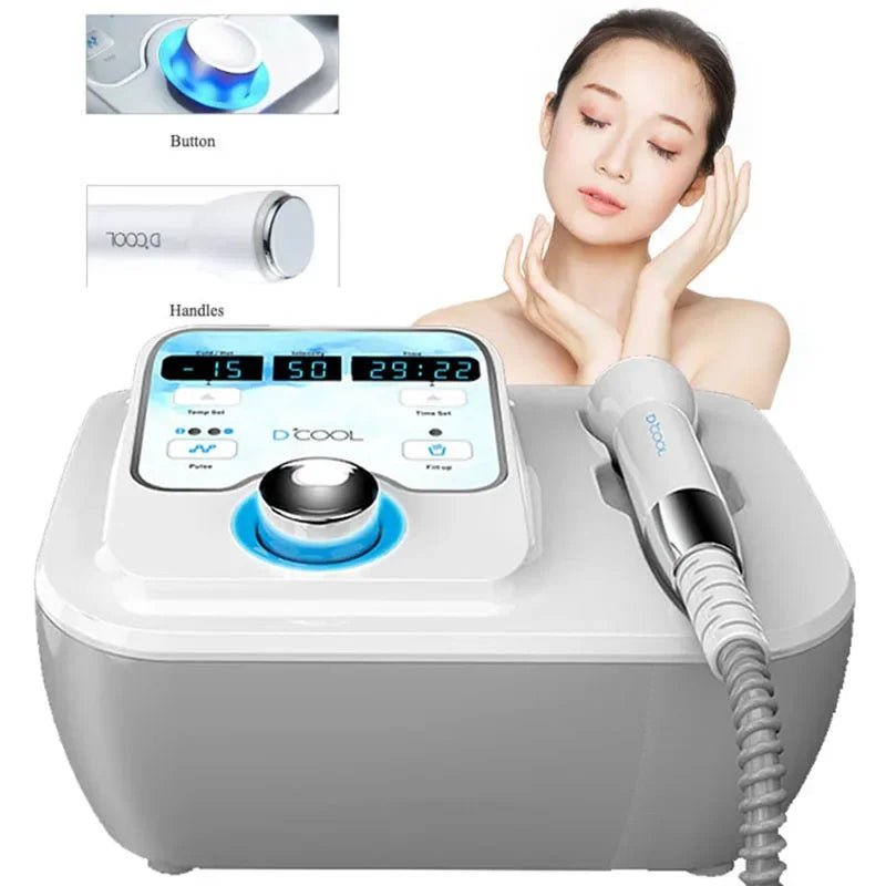2025 NEW Dcool Portable Cool + Hot + EMS For Skin Tightening Anti Puffiness Facial Electroporation Machine Beauty Device