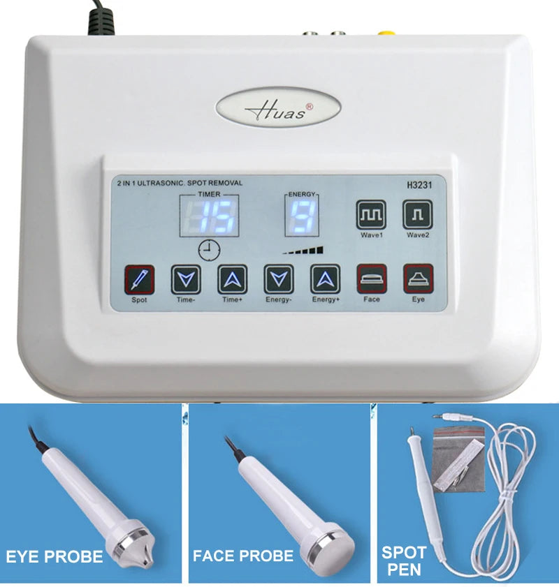 Ultrasonic 3 In 1 Facial Machine Ultrasonic Tattoo Facial Tag Wart Mole Freckle Removal Beauty Micro Plasma Freckle Removal Pen