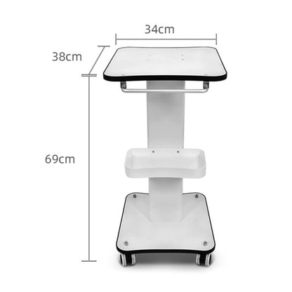 3 Tier Beauty Rolling Cart Professional Portable Barber Shop Rolling Trolley For Beauty Salons Washing Machine Hair Removal Cart