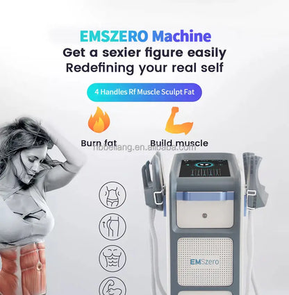 Hiemt Body Sculpt Machine DLS-EMSLIM Neo Power 6500W 4 Handle Pelvic Pad Optional Ems Muscle Stimulator Emszero