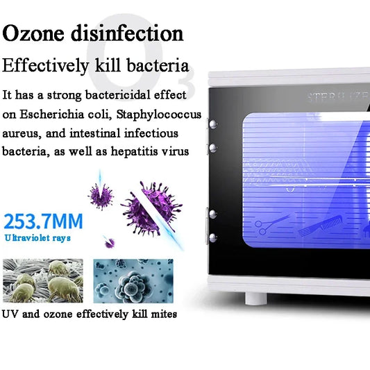 UV Ozone Disinfection Box Ultraviolet Rays Cabinet Sterilizer Disinfection Tools For Nail Tools Beauty Salon Barber Shop Towel