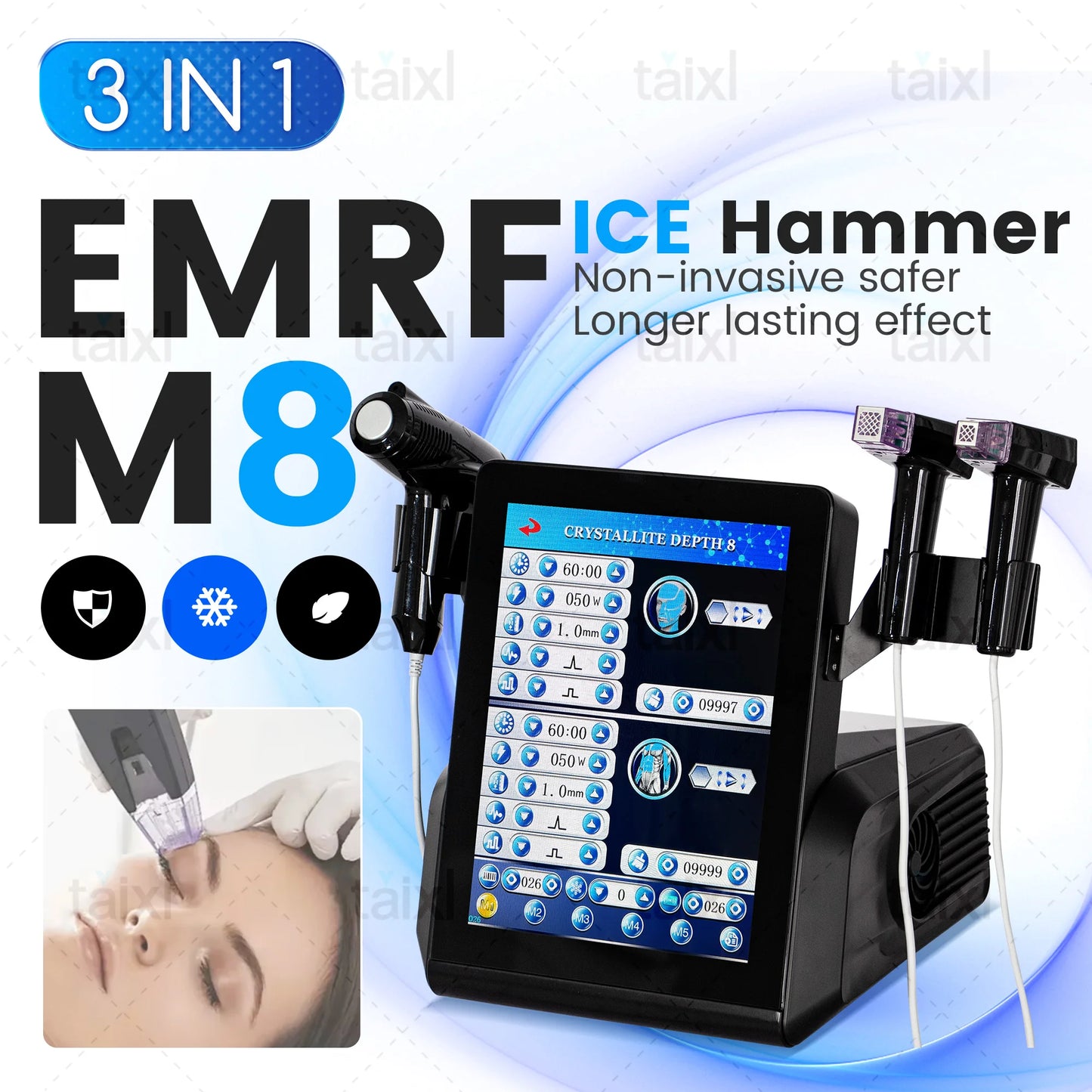 Professional Morpheus 8 RF Microneedling Machine Facial Skin Care Beauty With12 24 40 Nano Pin Cartridge